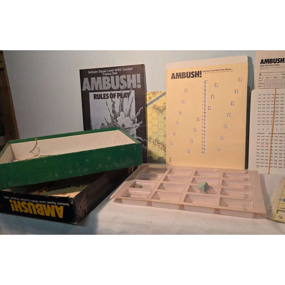 Vintage Ambush! WWII Combat Board Game 1983 Victory Games - Picture 7 of 8